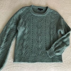 Cropped Long Sleeve Sweater